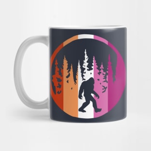 Lesbian Flag Bigfoot Mug